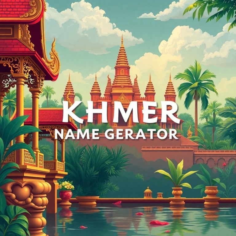 Khmer Name Generator