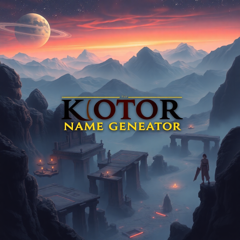 Kotor Name Generator