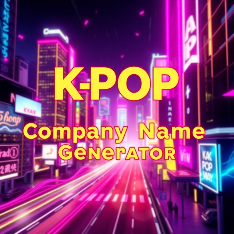 Kpop Company Name Generator