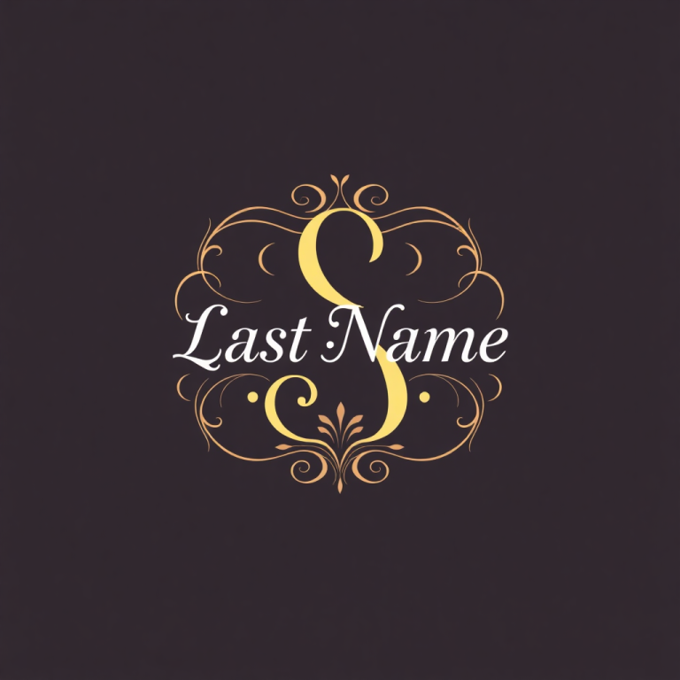 Last Name Monogram Generator