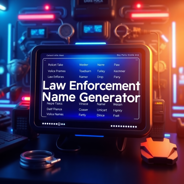 Law Enforcement Name Generator