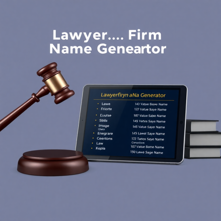 Lawyer Firm Name Generator