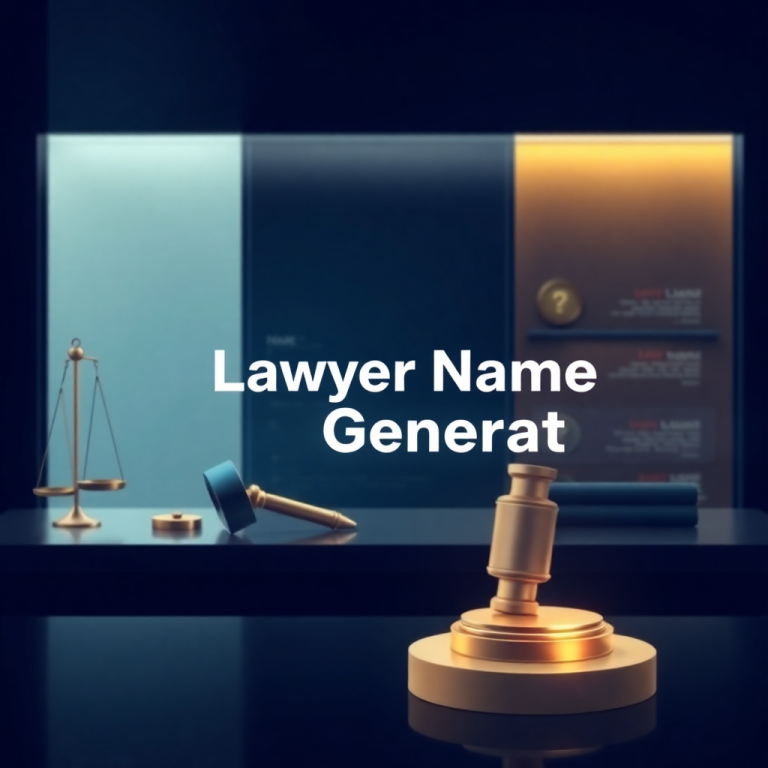 Lawyer Name Generator