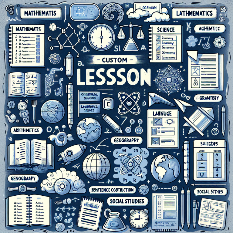 Lesson Worksheet Generator