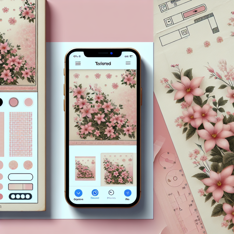 Light Pink Floral Wallpaper Generator