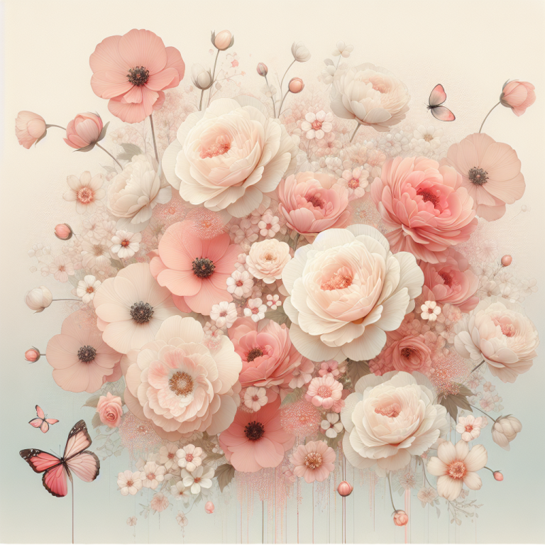 Light Pink Flower Wallpaper Generator