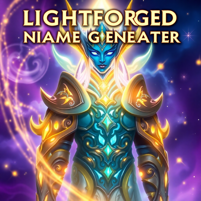 Lightforged Draenei Name Generator