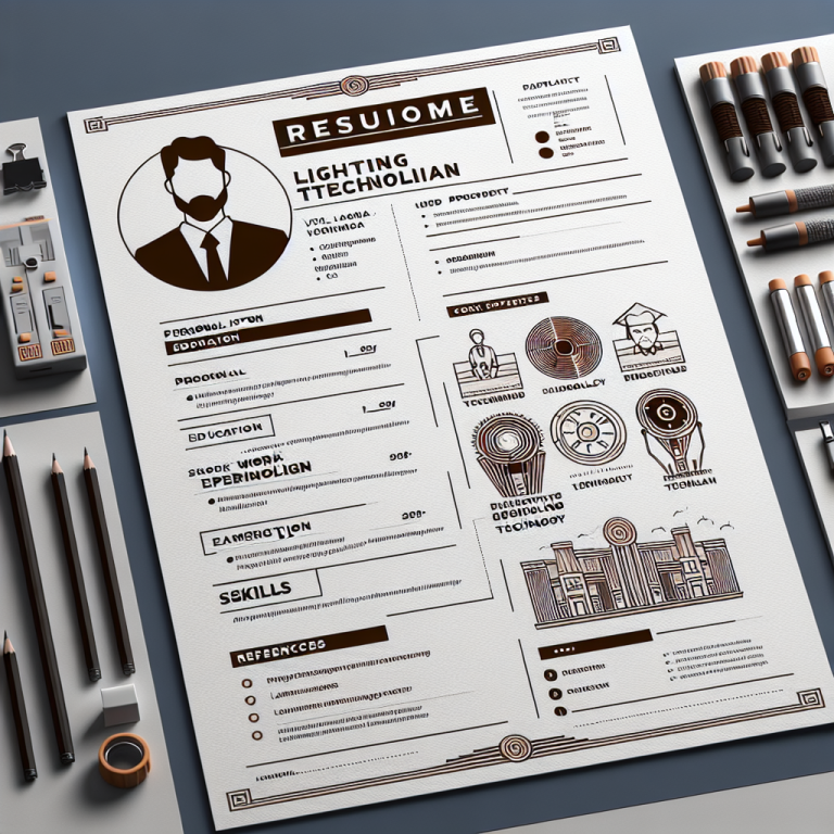 Lighting Technician Resume Generator