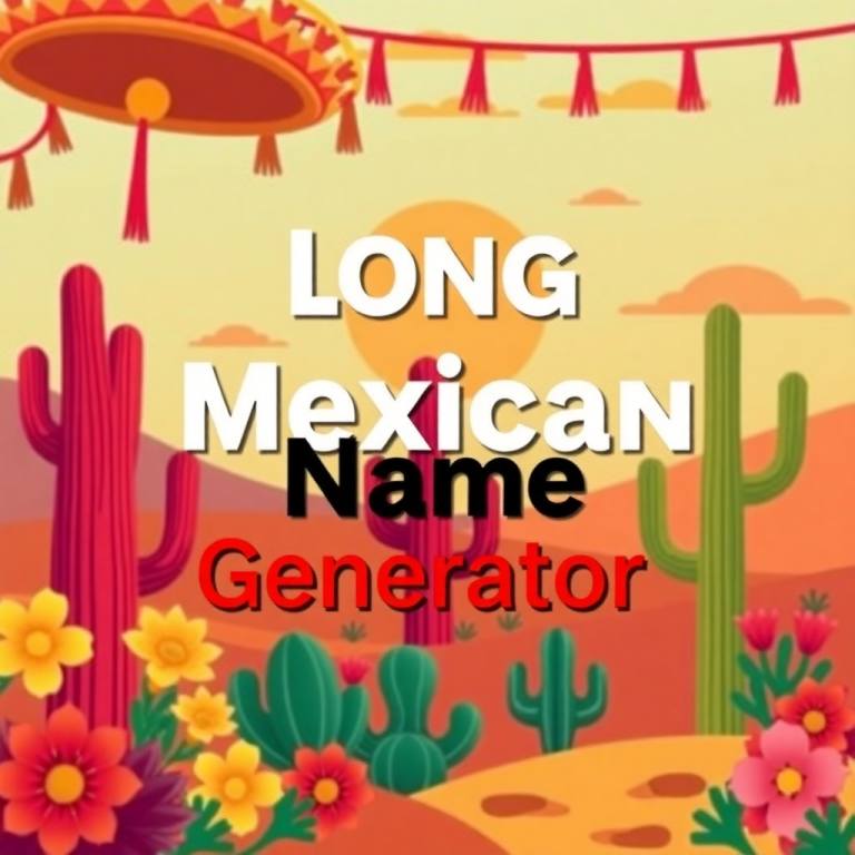 Long Mexican Name Generator