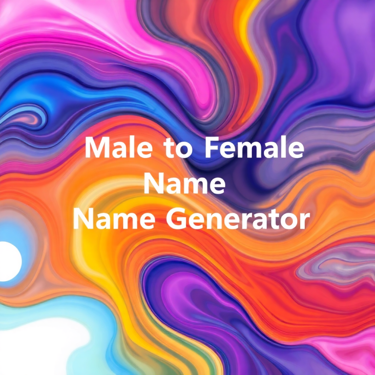Male To Female Name Generator