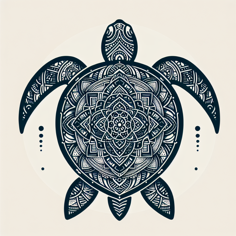 Mandala Turtle Tattoo Generator