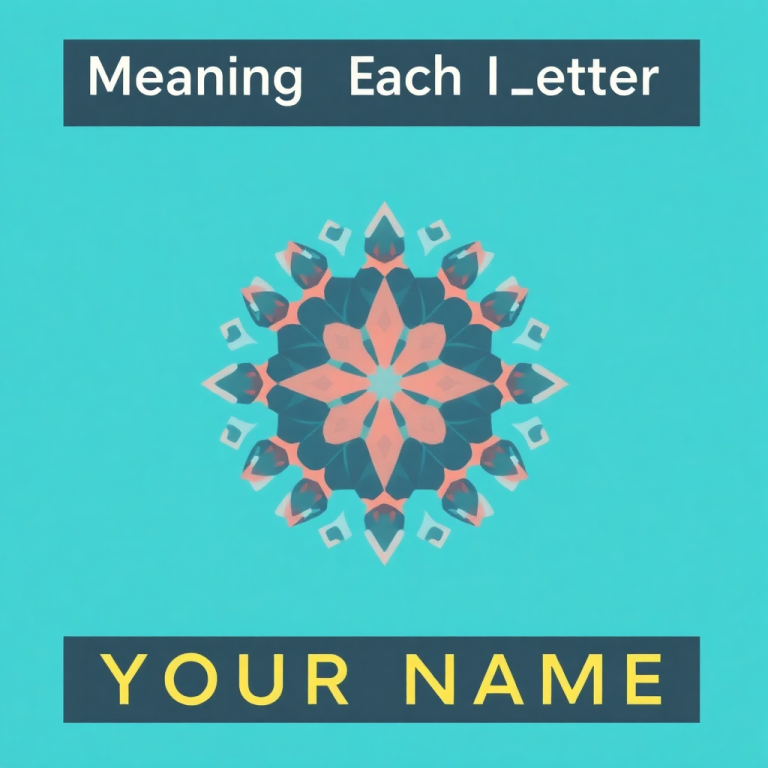 Meaning Each Letter Your Name Generator