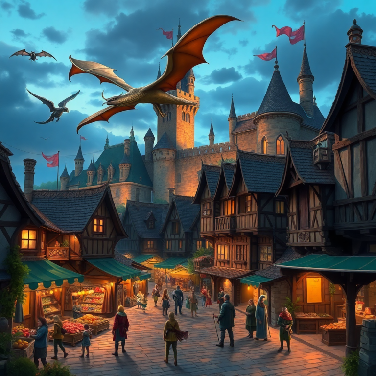 Medieval Fantasy Town Generator