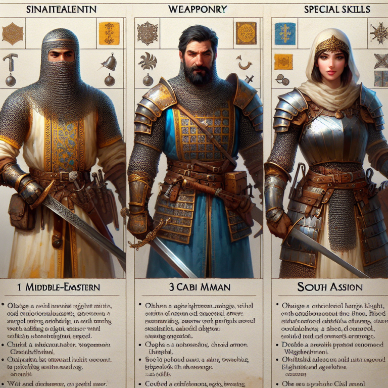 Medieval Knight Game Character Generator