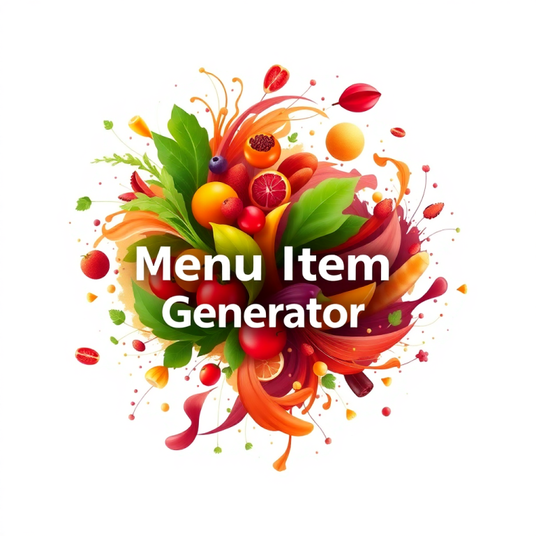 Menu Item Name Generator