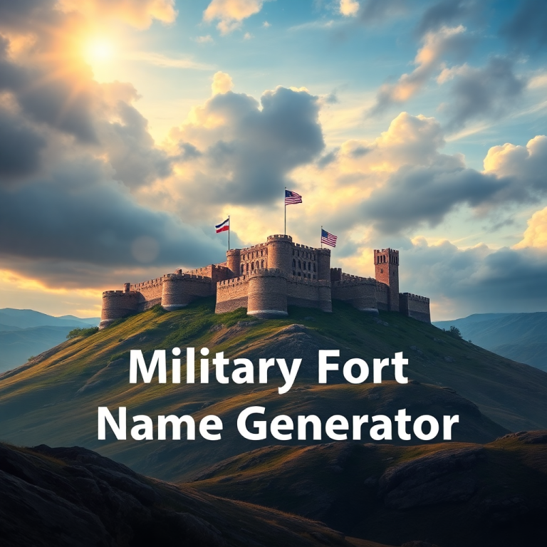 Military Fort Name Generator