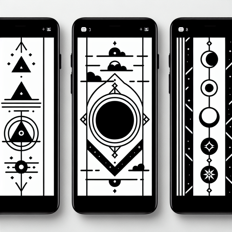 Minimalist Black And White Wallpaper Generator