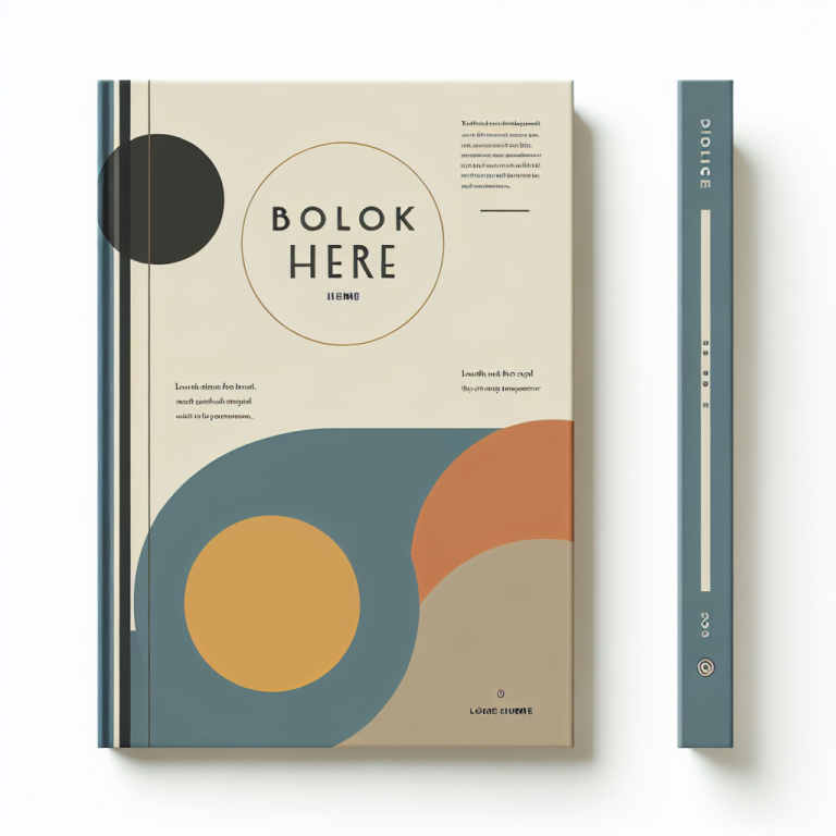 Minimalist Book Cover Generator