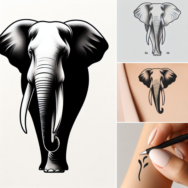 Minimalist Elephant Tattoo Generator