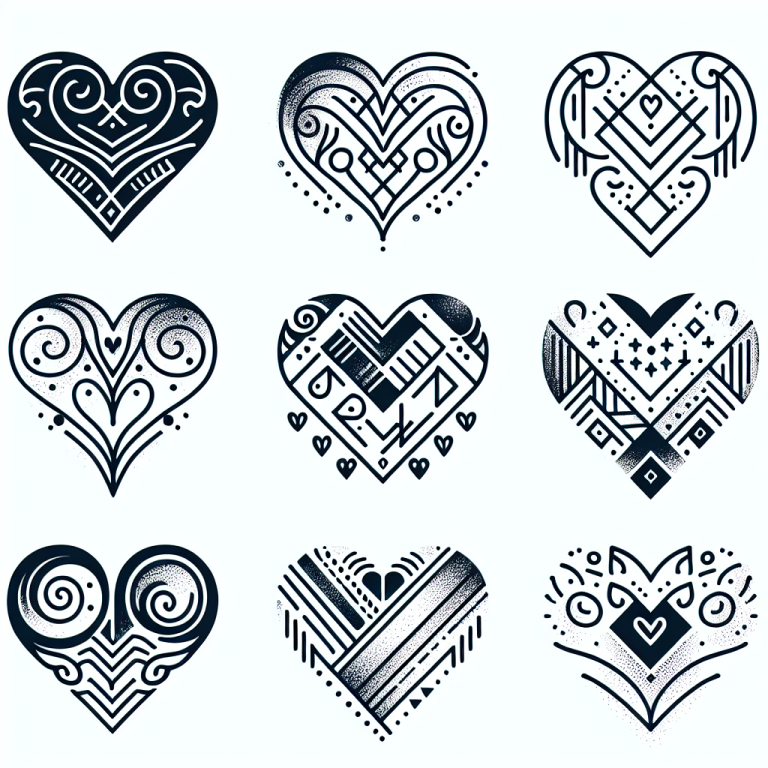 Minimalist Heart Tattoo Generator