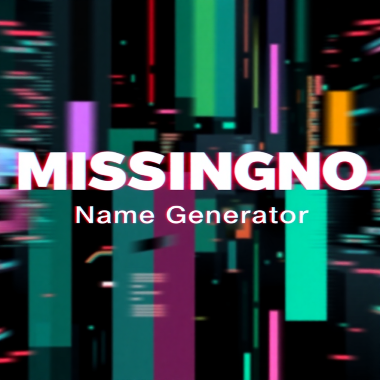 Missingno Name Generator
