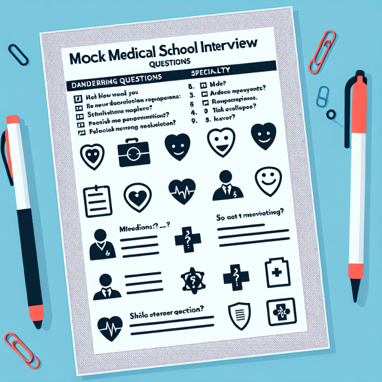 Mock Med School Interview Question Generator