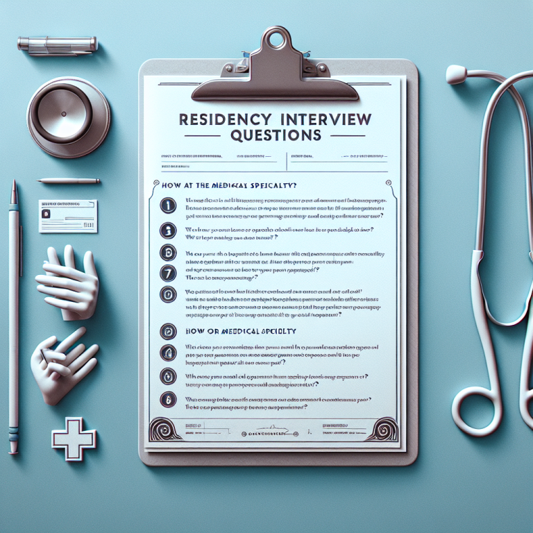Mock Residency Interview Question Generator