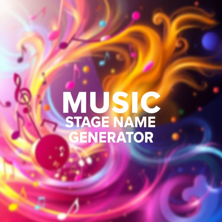 Music Stage Name Generator