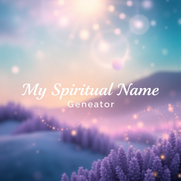 My Spiritual Name Generator