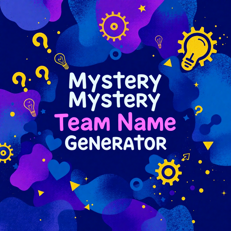 Mystery Team Name Generator