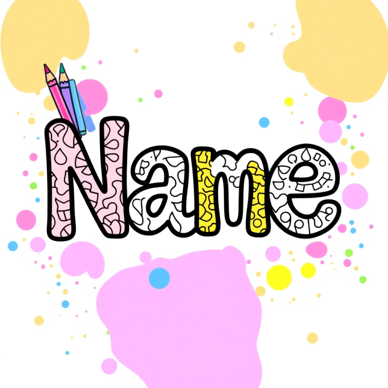 Name Coloring Pages Generator