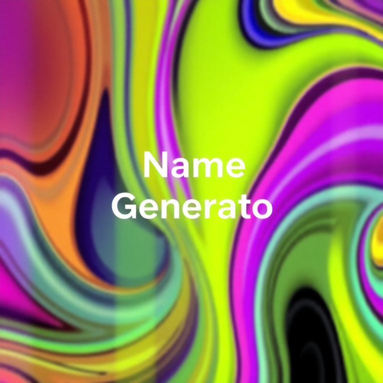Name Generator Aesthetic