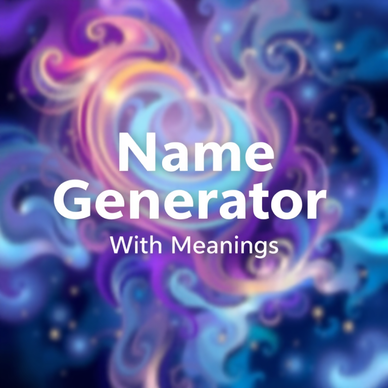 Name Generator With Meanings