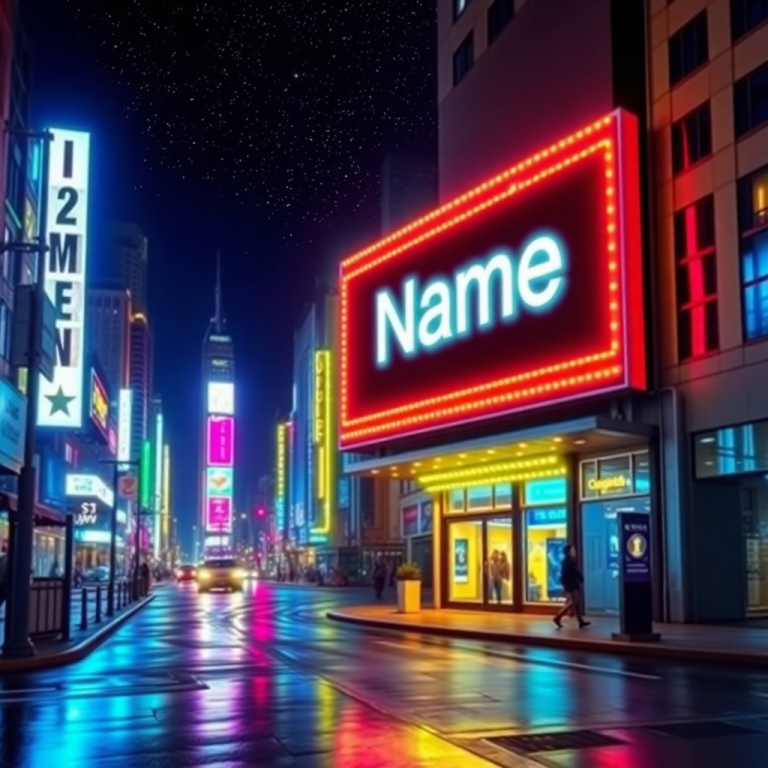 Name In Lights Generator
