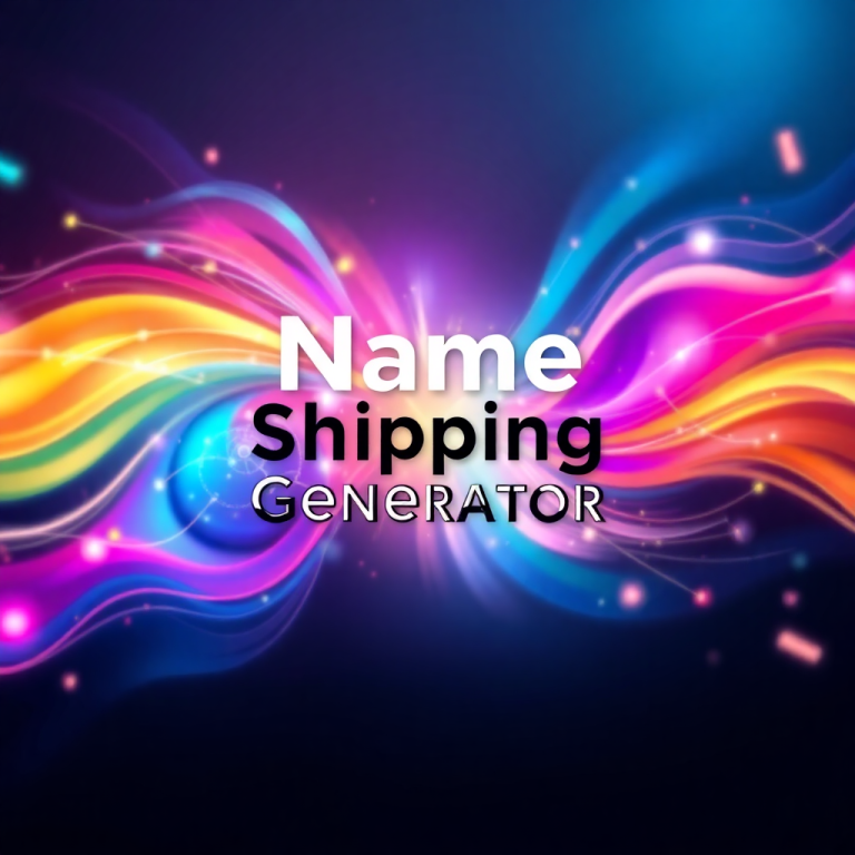 Name Shipping Generator