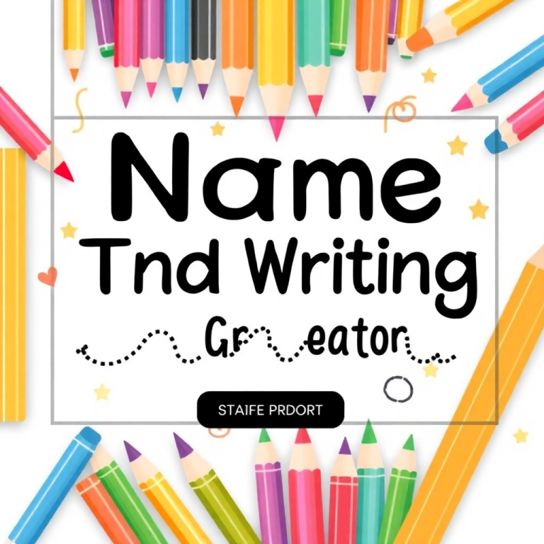 Name Tracing And Writing Generator