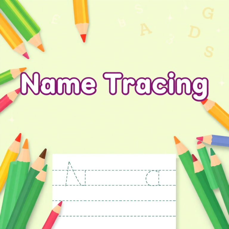 Name Tracing Generator With Blank Lines
