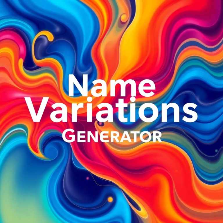 Name Variations Generator