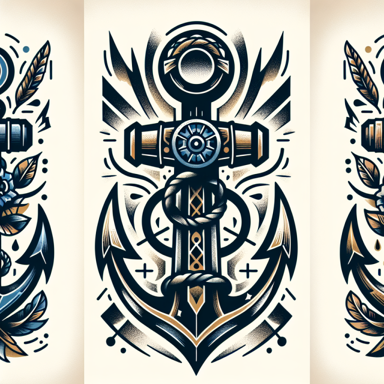 Neo-traditional Anchor Tattoo Generator