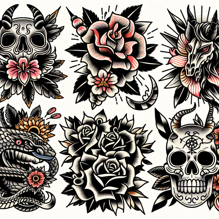 Neo-traditional Hummingbird Tattoo Generator