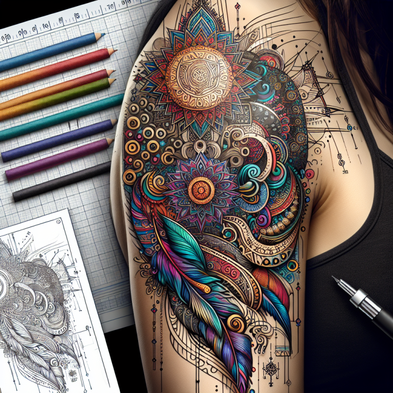 Neo-traditional Shoulder Tattoo Generator