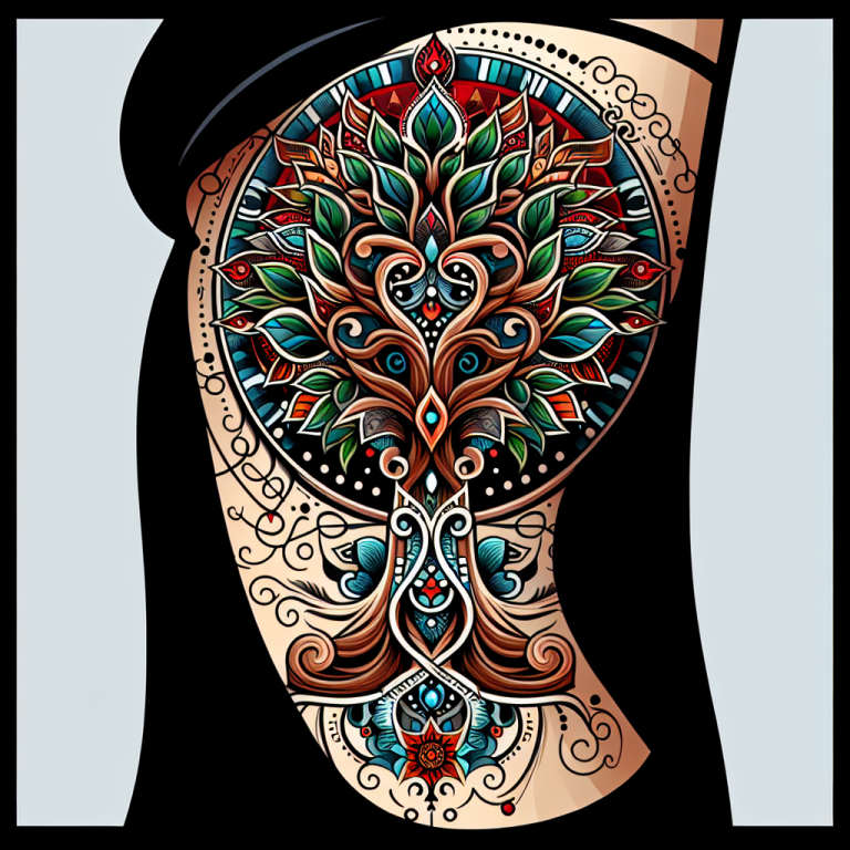 Neo-traditional Tree Tattoo Generator
