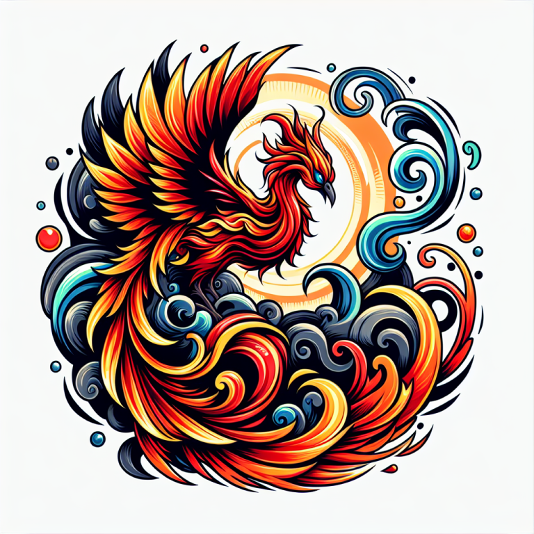 New School Phoenix Tattoo Generator