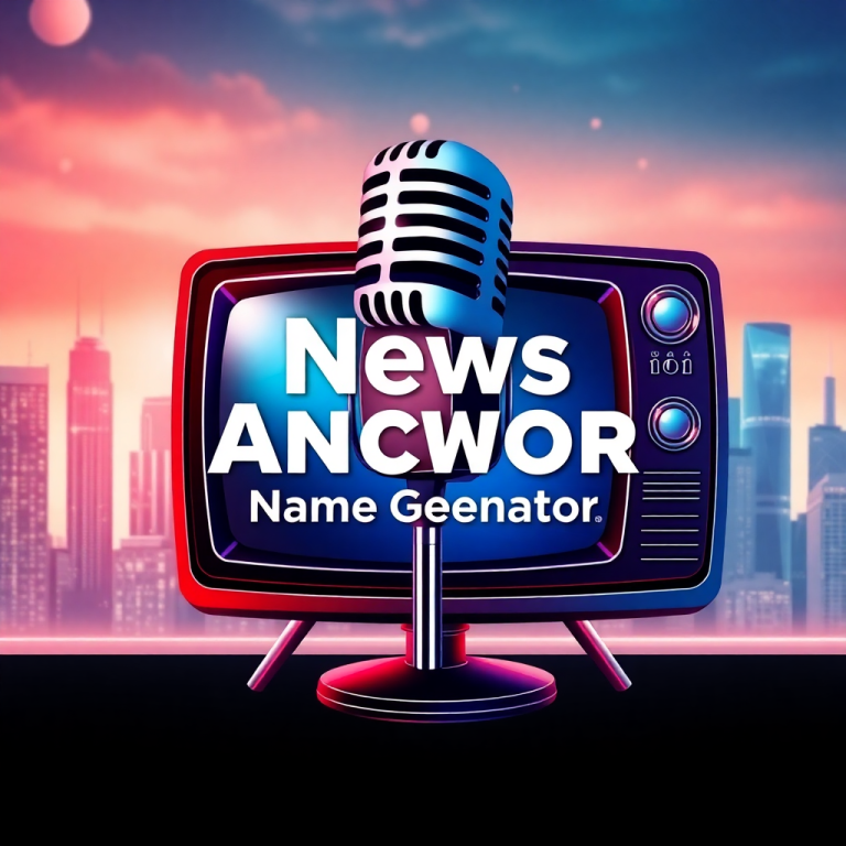 News Anchor Name Generator