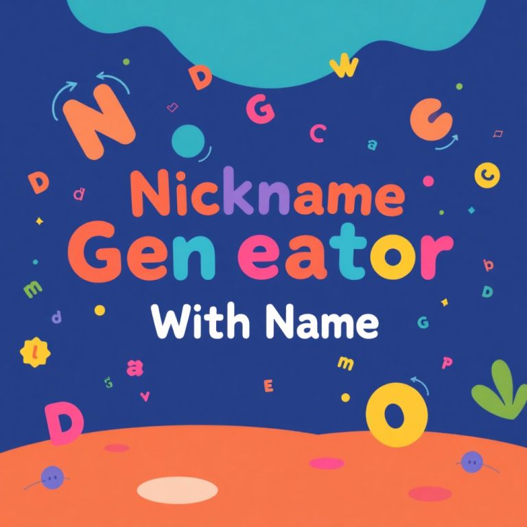 Nickname Generator With Name