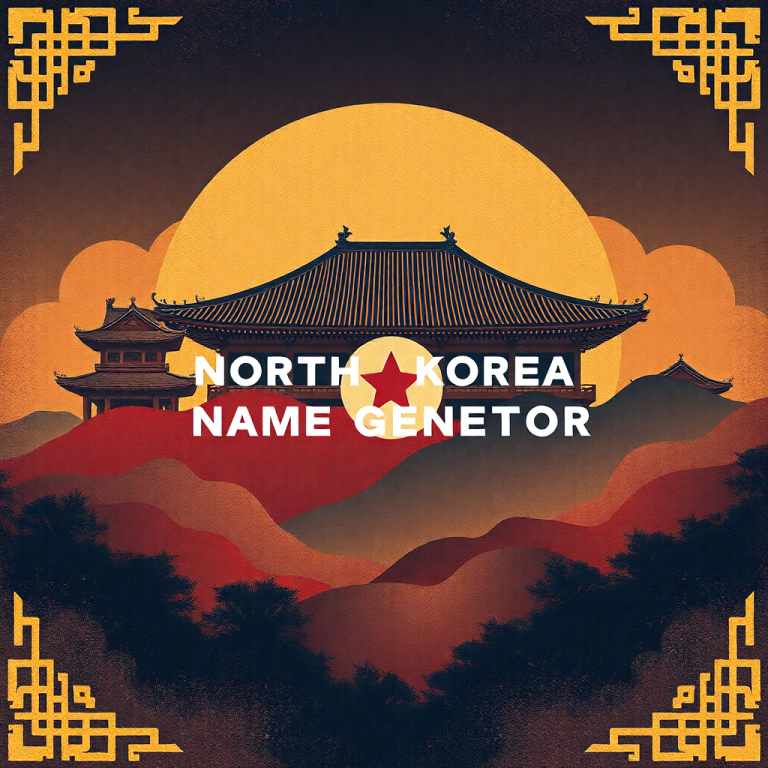North Korean Name Generator