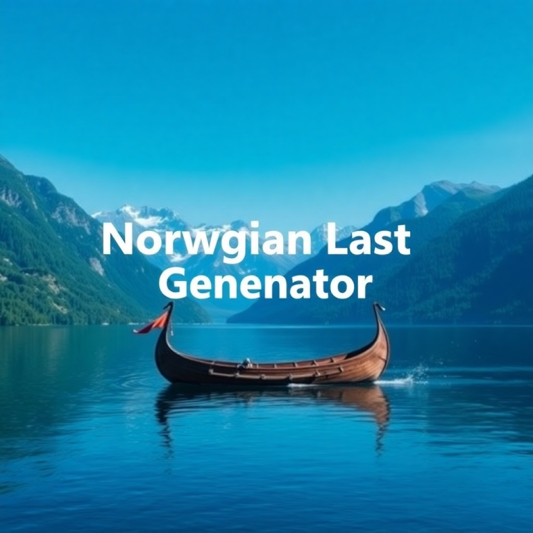 Norwegian Last Name Generator