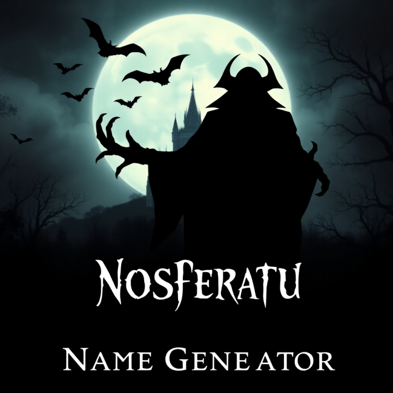 Nosferatu Name Generator