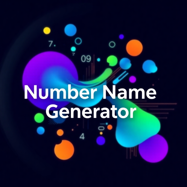 Number Name Generator