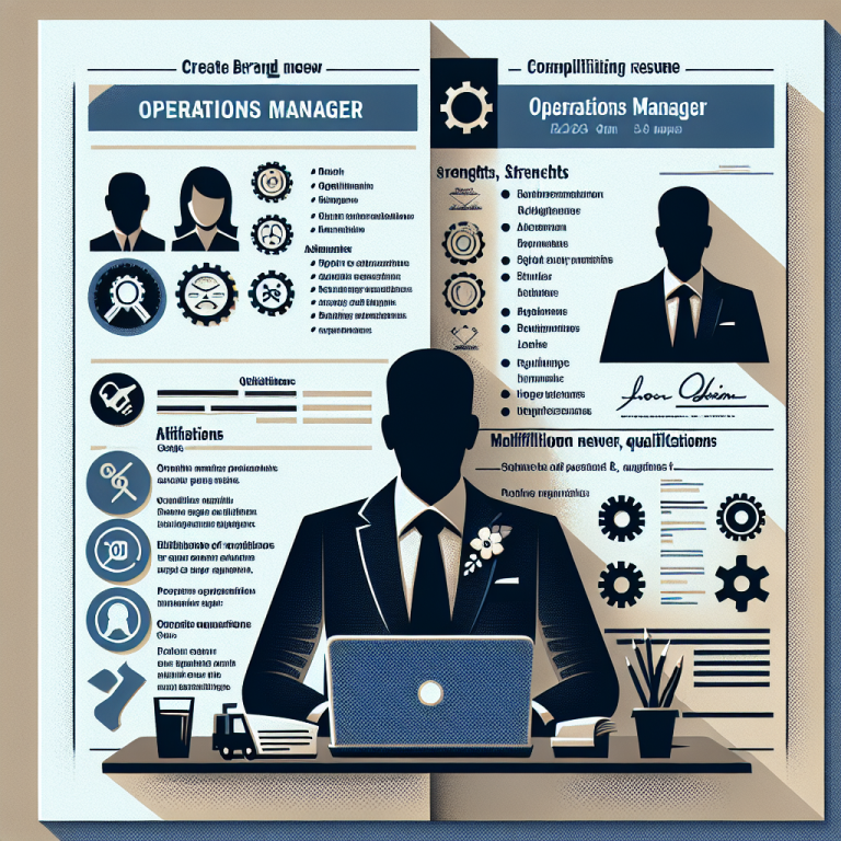 Operations Manager Resume Generator